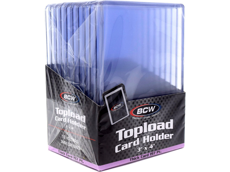 Supplies BCW - Top Loaders - 3x4 Thick 197pt Pack - Cardboard Memories Inc.