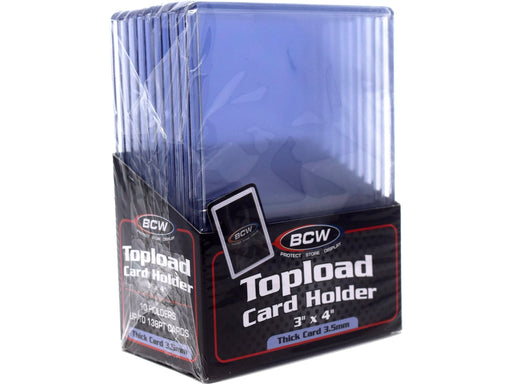 Supplies BCW - Top Loaders - 3x4 Thick 138pt Pack - Cardboard Memories Inc.