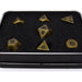 Dice Die Hard Dice - RPG Metal Ancient Gold 94069 - Set of 7 - Cardboard Memories Inc.