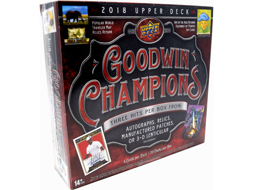 Sports Cards Upper Deck - 2018 - Baseball - Goodwin Champions - Hobby Box - Cardboard Memories Inc.