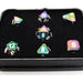 Dice Die Hard Dice - Forge Metal Scorched Rainbow with White - Set of 7 - Cardboard Memories Inc.