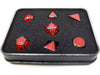 Dice Die Hard Dice - RPG Gothica Metal Sinister Red - Set of 7 - Cardboard Memories Inc.