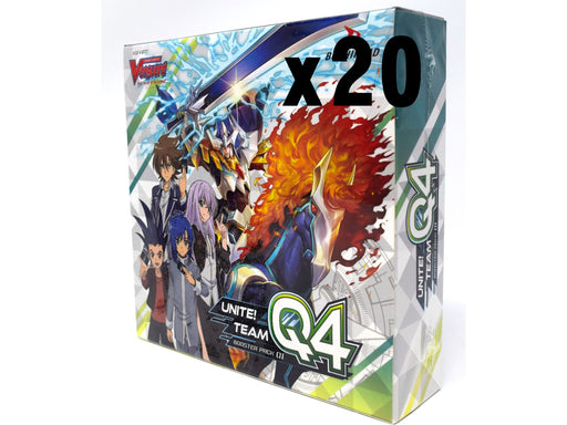 Trading Card Games Bushiroad - Cardfight!! Vanguard - Unite! Team Q4 - 20 Box Booster Case - Cardboard Memories Inc.