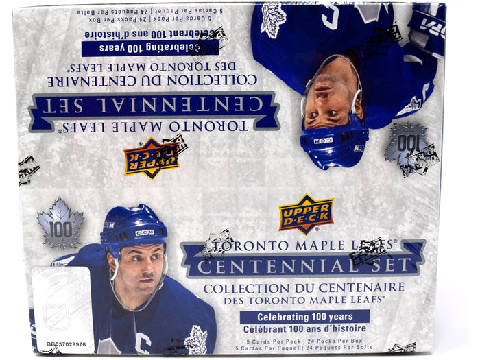 Sports Cards Upper Deck - 2017-18 - Hockey - Toronto Maple Leafs Centennial - Trading Card Retail Box - Cardboard Memories Inc.