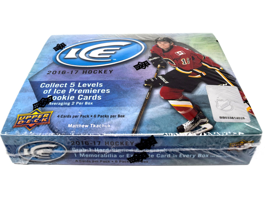 Sports Cards Upper Deck - 2016-17 - Hockey - Ice - Trading Card Hobby Box - Cardboard Memories Inc.