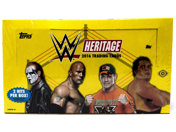 Sports Cards Topps 2016 - WWE Wrestling - Heritage - Hobby Box - Cardboard Memories Inc.