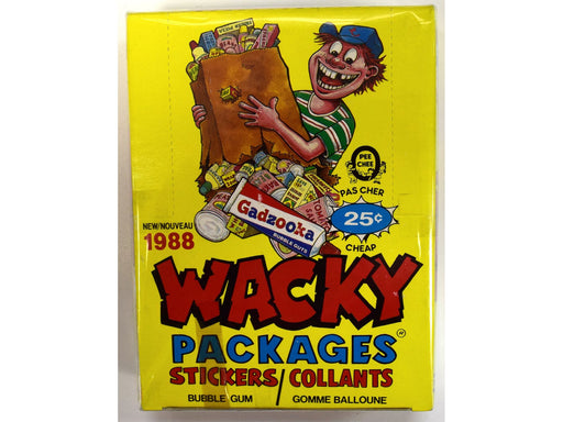 Stickers O-Pee-Chee OPC - 1988  - Wacky Packages - Sticker Box - Cardboard Memories Inc.