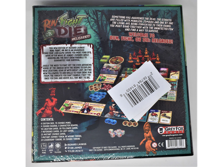 Board Games Grey Fox Games - Run Fight or Die - Reloaded - Cardboard Memories Inc.