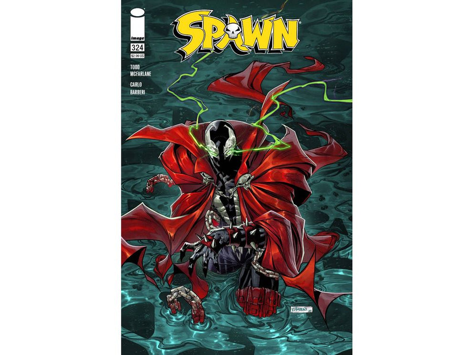 Comic Books Image Comics - Spawn 324 (Cond. VF-) Barberi Variant - 18584 - Cardboard Memories Inc.