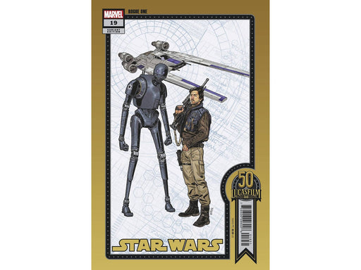 Comic Books Marvel Comics - Star Wars 019 - Sprouse Lucasfilm 50th Anniversary Variant Edition (Cond. VF-) - 9592 - Cardboard Memories Inc.