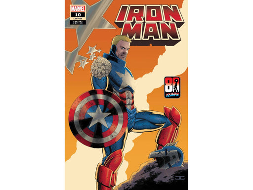 Comic Books Marvel Comics - Iron Man 010 - Cassaday Captain America 80th Anniversary Variant Edition (Cond. VF-) - 9346 - Cardboard Memories Inc.