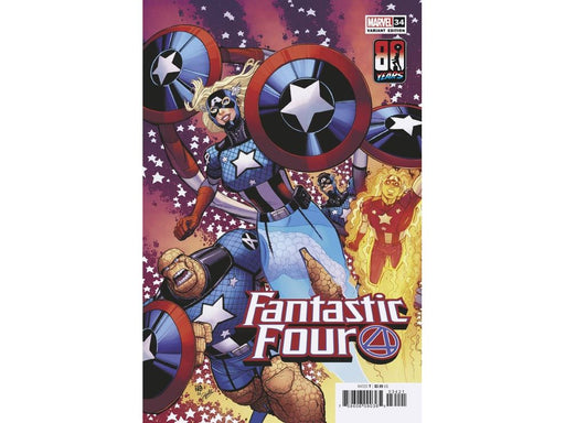 Comic Books Marvel Comics - Fantastic Four 034 - Bradshaw Captain America 80th Anniversary Variant Edition (Cond. VF-) - 12359 - Cardboard Memories Inc.