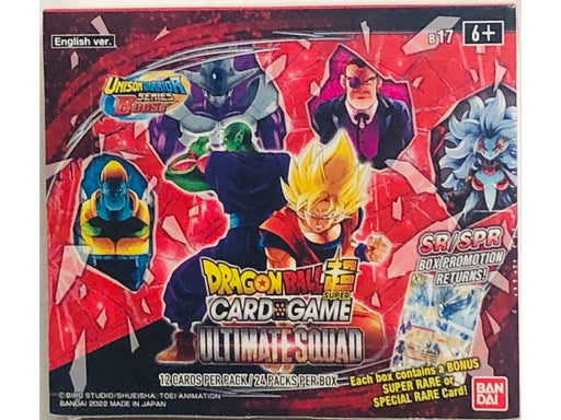 Trading Card Games Bandai - Dragon Ball Super - Ultimate Squad - Booster Box - Cardboard Memories Inc.