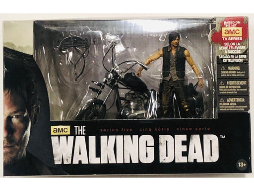 Action Figures and Toys McFarlane Toys - Walking Dead - TV Series 5 Box Set - Daryl Dixon with Chopper - Cardboard Memories Inc.