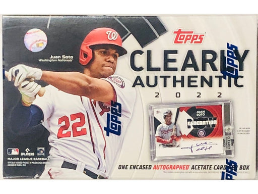 Sports Cards Topps - 2022 - Baseball - Clearly Authentic - Hobby Box - Cardboard Memories Inc.
