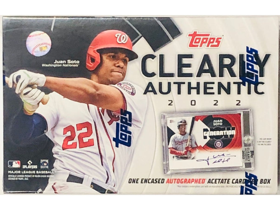 Sports Cards Topps - 2022 - Baseball - Clearly Authentic - Hobby Box - Cardboard Memories Inc.