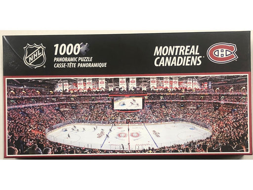 Board Games Masterpieces - Montreal Canadiens - 1000 Piece Panoramic Puzzle - Cardboard Memories Inc.