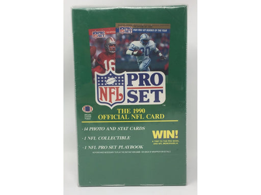Sports Cards Pro-Set - 1990 - Football - Series 1 - Hobby Box - Cardboard Memories Inc.