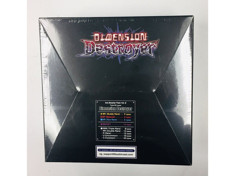 Trading Card Games Bushiroad - Buddyfight Ace V2 - Dimesion Destroyer - Booster Box - Cardboard Memories Inc.