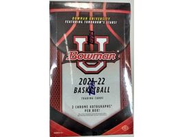 Sports Cards Topps - 2021-22 - Basketball - Bowman University - Hobby Box - Cardboard Memories Inc.