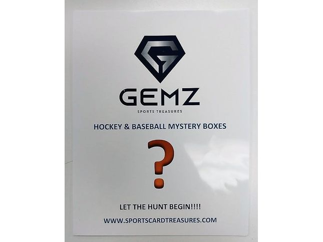  Gemz Sports Treasures - Hockey - Mystery Treasure Box - Cardboard Memories Inc.