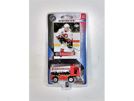 Sports Cards Upper Deck - Collectibles - 2006 - Hockey - Zamboni with Trading Card - Calgary Flames - Dion Phaneuf - Cardboard Memories Inc.