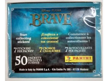 Non Sports Cards Panini - Disney - 2012 - Brave - 50 Pack Sticker Box - Cardboard Memories Inc.