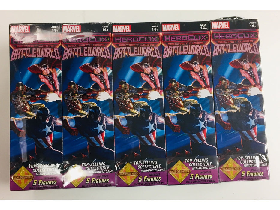 Collectible Miniature Games Wizkids - Marvel - Heroclix - Secret Wars Battleworld - Booster Brick - Cardboard Memories Inc.
