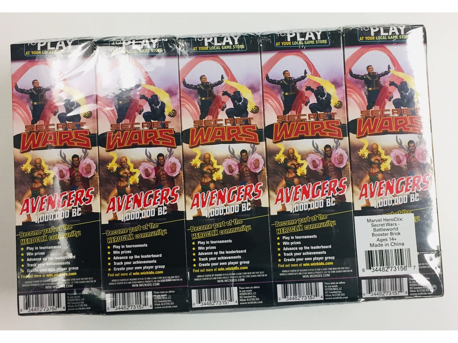 Collectible Miniature Games Wizkids - Marvel - Heroclix - Secret Wars Battleworld - Booster Brick - Cardboard Memories Inc.