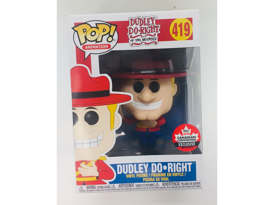 Action Figures and Toys POP! - Animation - Dudley Do-Right - Limited Edition - Cardboard Memories Inc.