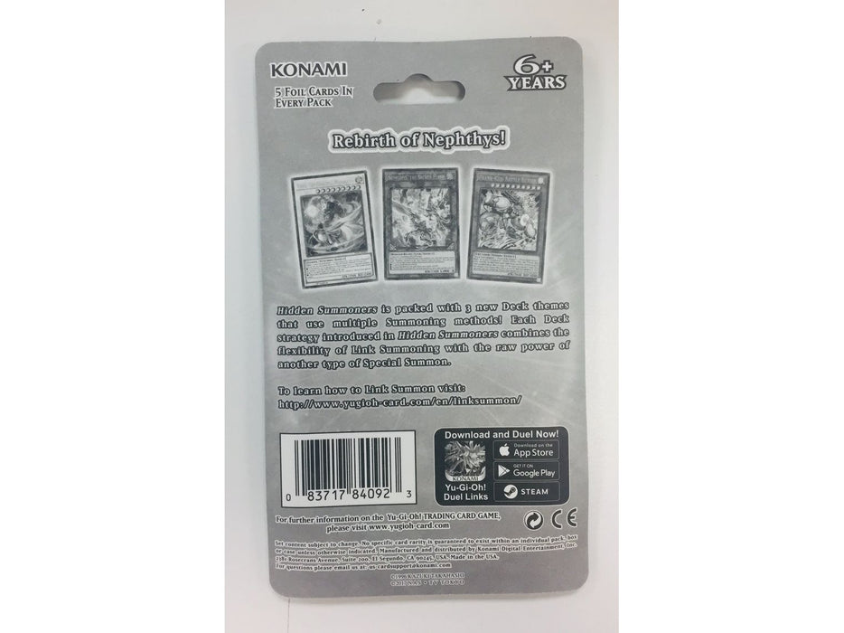 Yu-Gi-Oh! Hidden Summoners English 1st Edition Blister Pack Cardboard Memories Inc. Yu-Gi-Oh! Hidden Summoners English 1st Edition Blister Pack Cardboard Memories Inc.