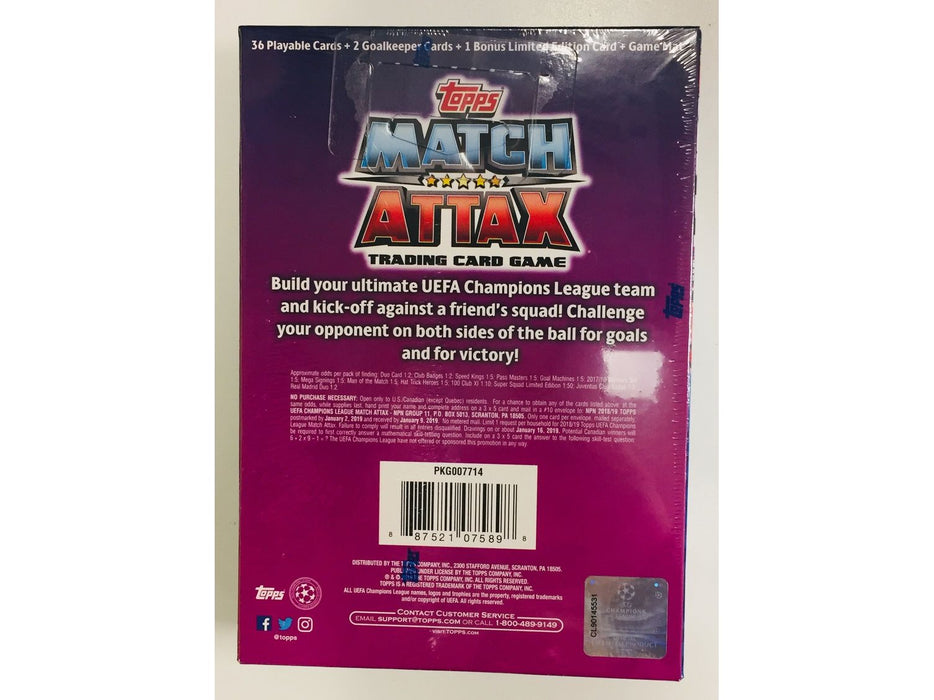 Sports Cards Topps - 2018 - Soccer - UEFA Champions League Match Attax - Starter Box - Cardboard Memories Inc.
