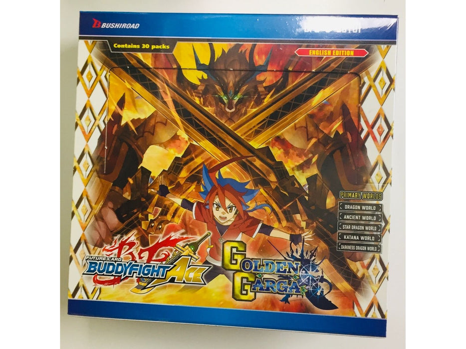 Bushiroad - Buddyfight Ace - Golden Garga - Booster Box Cardboard Memories Inc. Bushiroad - Buddyfight Ace - Golden Garga - Booster Box Cardboard Memories Inc.