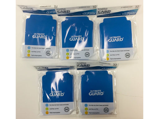 Supplies Ultimate Guard - Card Dividers - Blue - 5 Pack - Cardboard Memories Inc.