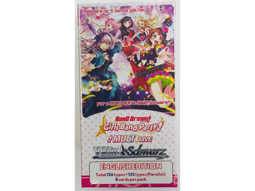 Trading Card Games Bushiroad - Weiss Schwarz - Bang Dream! Girls Party! Mutli Live - Booster Box - Cardboard Memories Inc.