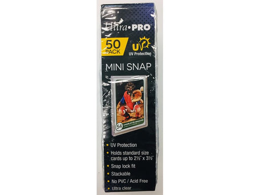 Supplies Ultra Pro - Card Holder With UV Protection - Mini Snap - 50 Pack - Cardboard Memories Inc.