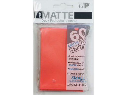 Supplies Ultra Pro - Deck Protectors - Small Yu-Gi-Oh! Size - 60 Count Pro-Matte - Peach - Cardboard Memories Inc.