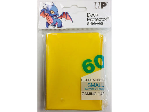 Supplies Ultra Pro - Deck Protectors - Small Yu-Gi-Oh! Size - 60 Count - Solid Yellow - Cardboard Memories Inc.