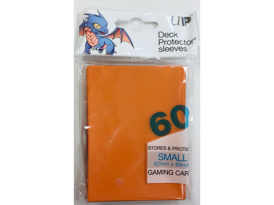 Supplies Ultra Pro - Deck Protector Sleeves - Small Yu-Gi-Oh! Size - 60 Count - Orange - Cardboard Memories Inc.