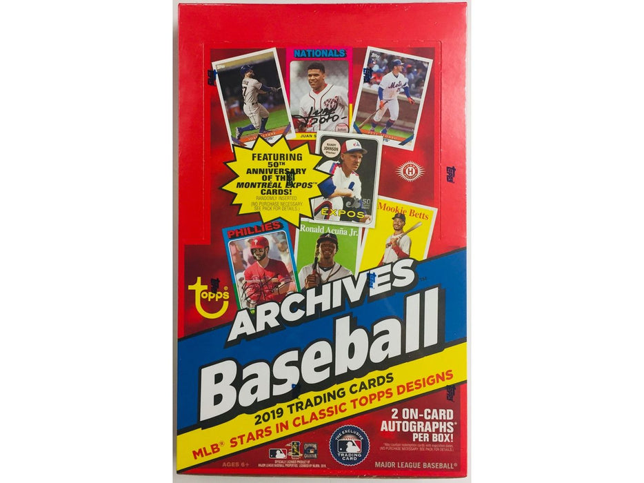 Sports Cards Topps - 2019 - Baseball - Archives - Hobby Box - Cardboard Memories Inc.