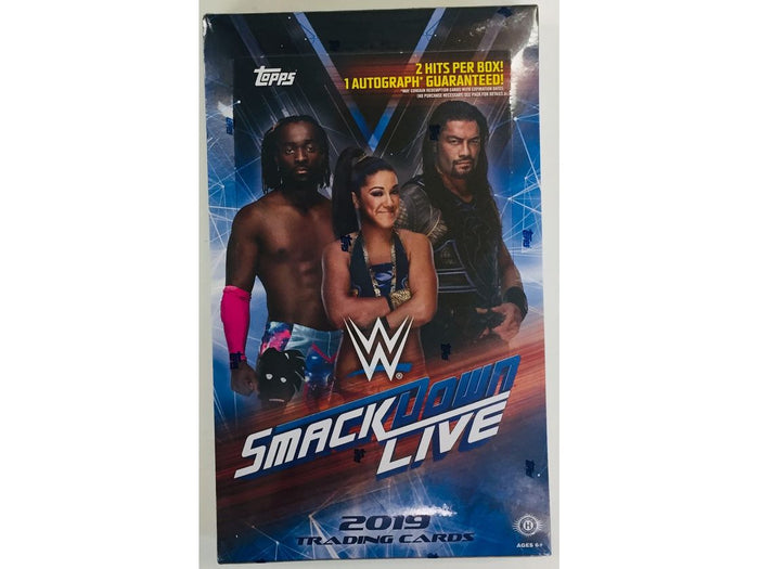 Sports Cards Topps - 2019 - WWE Wrestling - Smackdown - Hobby Box - Cardboard Memories Inc.