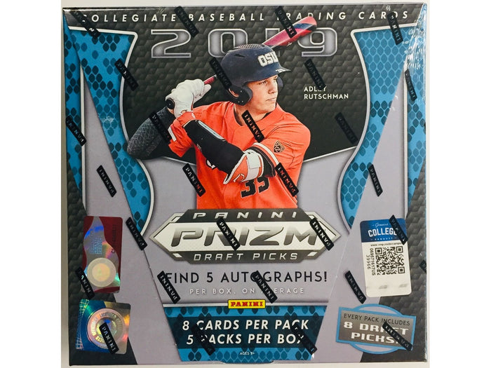 Sports Cards Panini - 2019 - Baseball - Prizm - Draft Picks - Collegiate Baseball - Hobby Box - Cardboard Memories Inc.