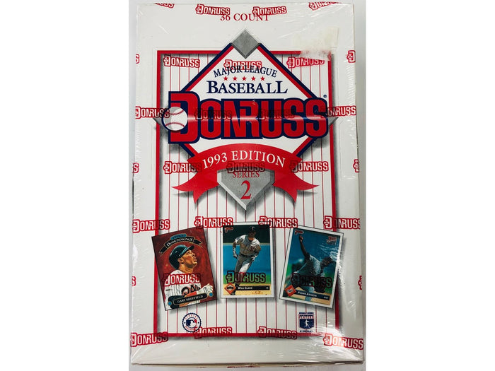 Sports Cards Donruss - 1993 - Baseball - Series 2 - Hobby Box - Cardboard Memories Inc.