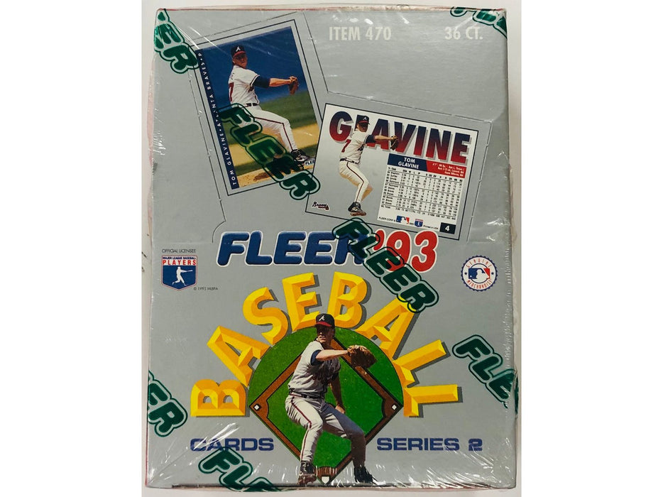 Sports Cards Fleer - 1993 - Series 2 - Baseball - Hobby Box - Cardboard Memories Inc.
