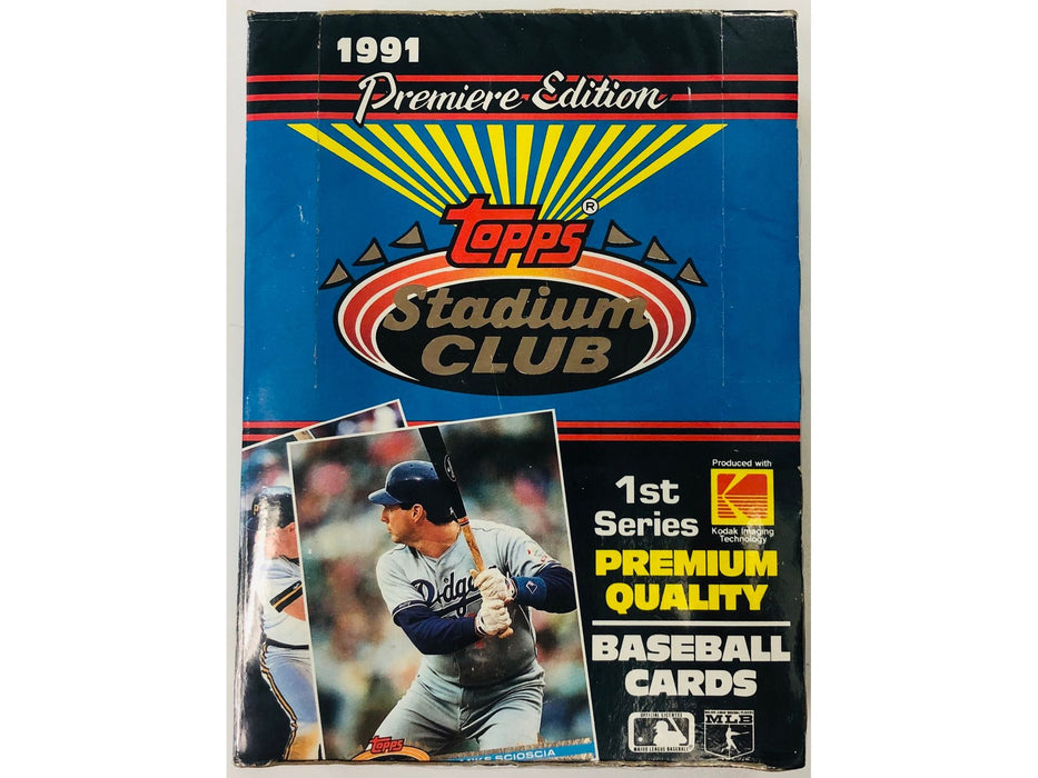 Sports Cards Topps - 1991 - Series 1 - Baseball - Stadium Club - Hobby Box - Cardboard Memories Inc.