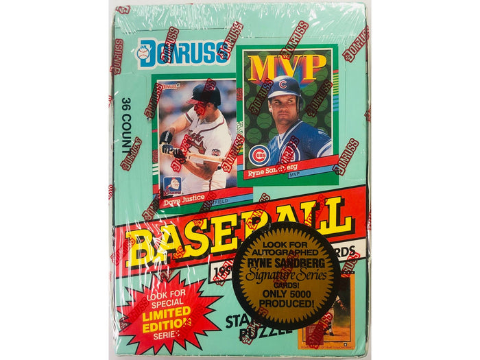 Sports Cards Leaf - 1991 - Donruss Baseball - Series 2 - Puzzle and Cards - Hobby Box - Cardboard Memories Inc.