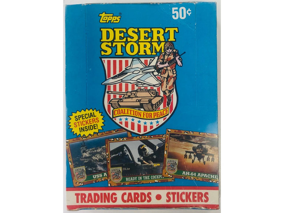 Non Sports Cards Topps - 1991 - Desert Storm - Hobby Box - Cardboard Memories Inc.