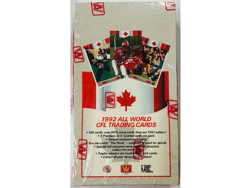 Sports Cards All World - 1992 - CFL Football - Hobby Box - Cardboard Memories Inc.
