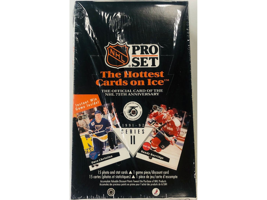 Sports Cards Pro-Set - 1991-92 - Hockey - Series 2 - Hobby Box - Cardboard Memories Inc.