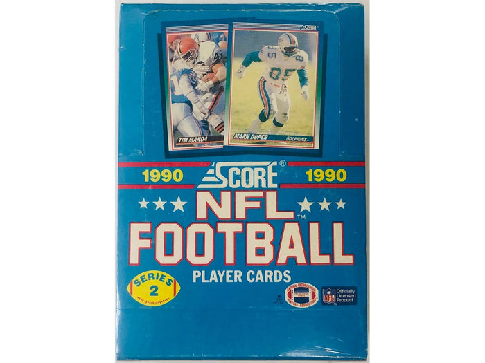 Sports Cards Score - 1990 - Football -Series 2 - Hobby Box - Cardboard Memories Inc.